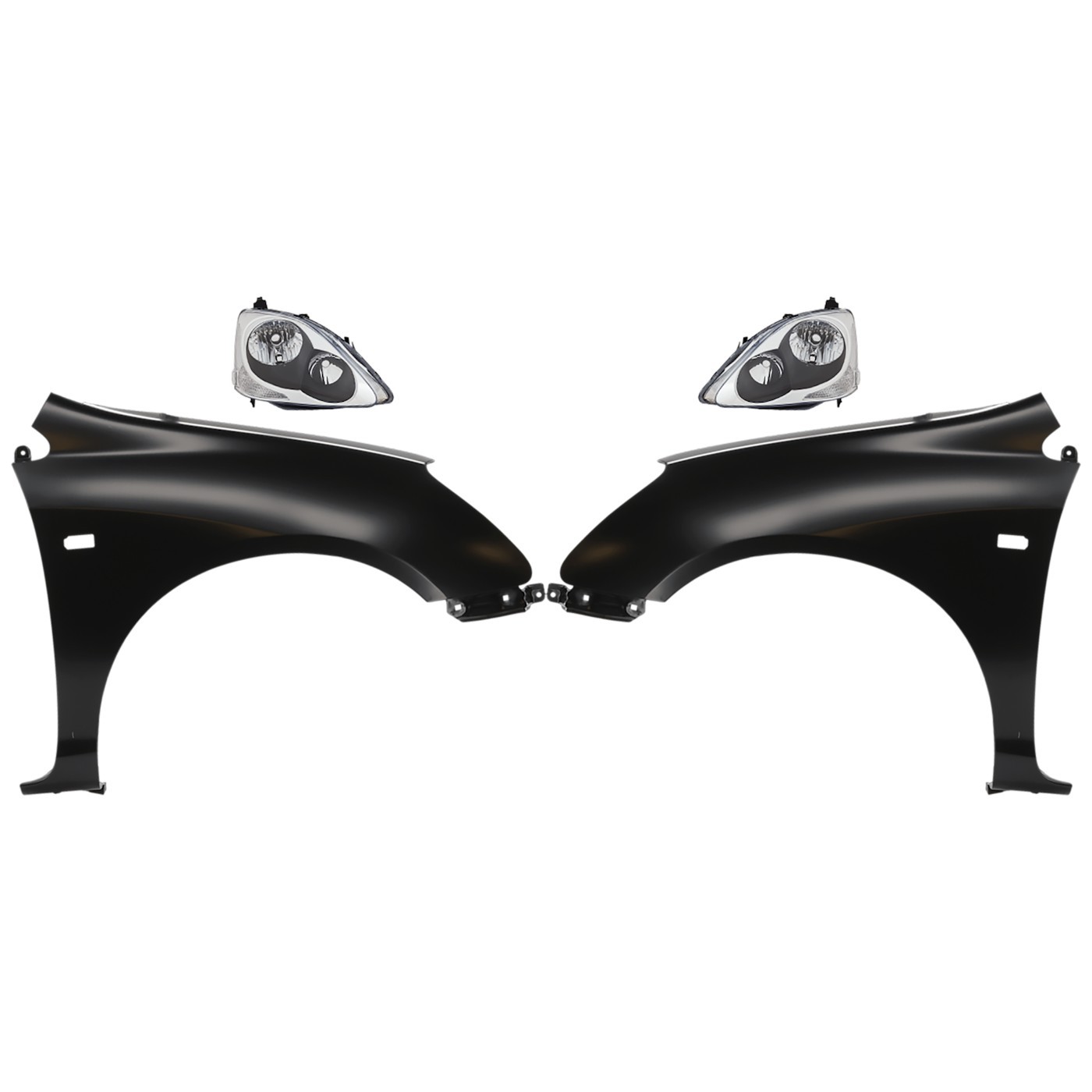 Headlight  Driver & Passenger Side for Honda Civic 2004-2005