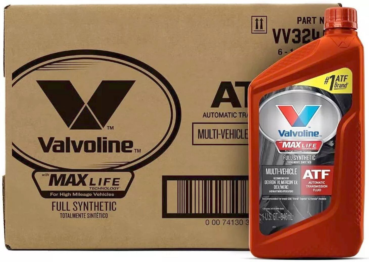 5-QUART ValVoline MaxLife DEXRON-VI MERCON ATF Automatic Transmission Oil Fluids