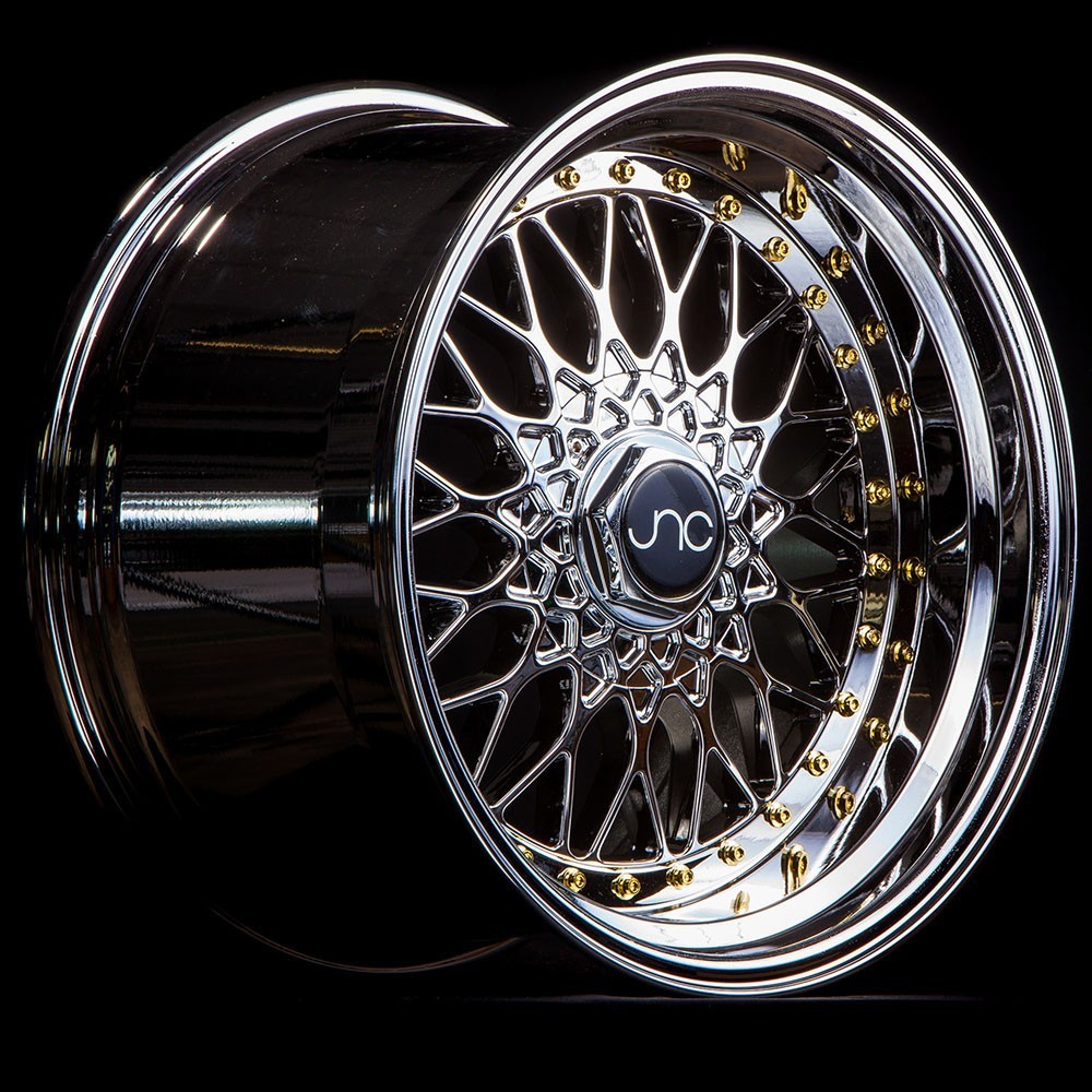 JNC Wheels Rim JNC004 Platinum Gold Rivets 16x8 5x100/5x114.3 ET20