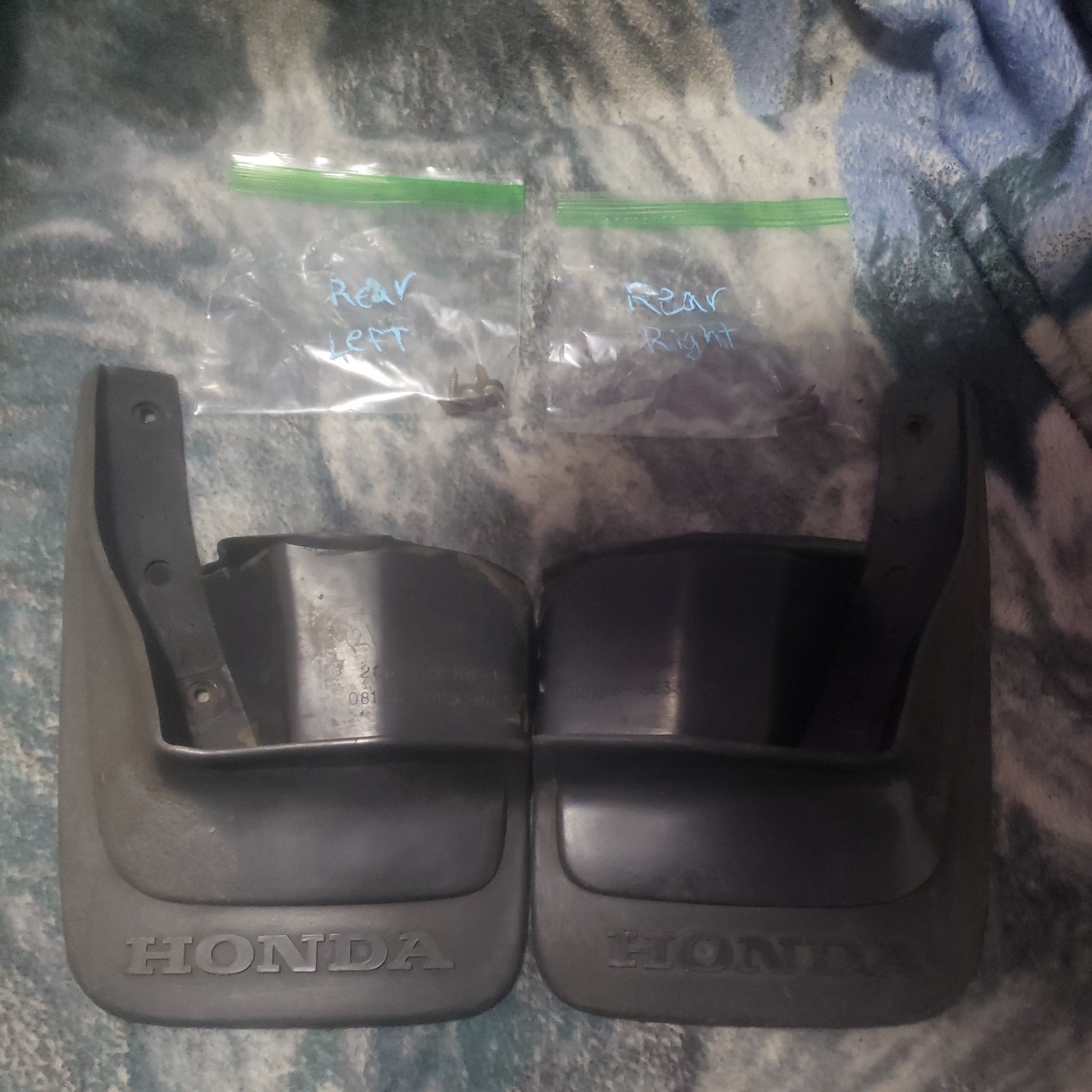 1986-1989 Honda Accord OEM FRONT Splash Guards Mud Flaps 86-89 DX LXI 3GEEZ CA5 