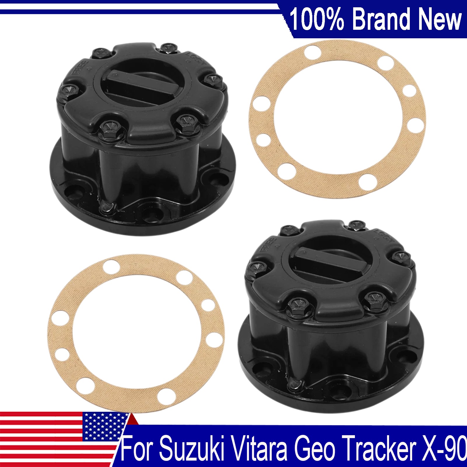 2x Front Wheel Locking Hub For Suzuki Vitara Geo Tracker Manual 4WD 26 spline
