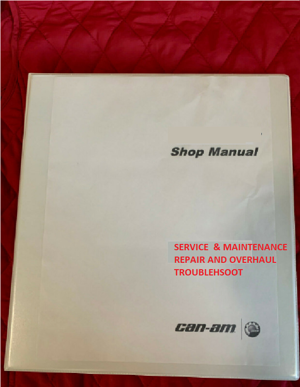 2007-2010 Can Am Outlander Renegade 500 650 800 service manual &binder fast ship