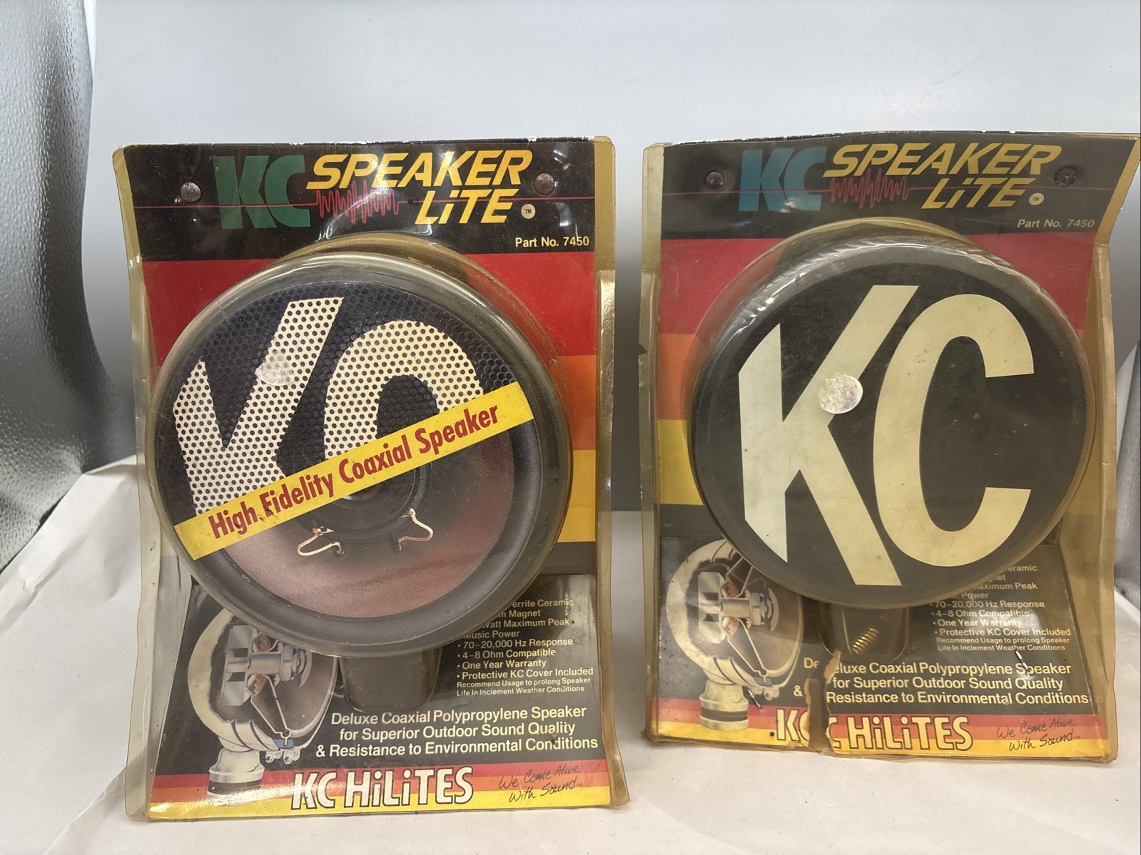 KC Speaker Lite Part No 7450 Hilites 1988 RARE Set Of Two