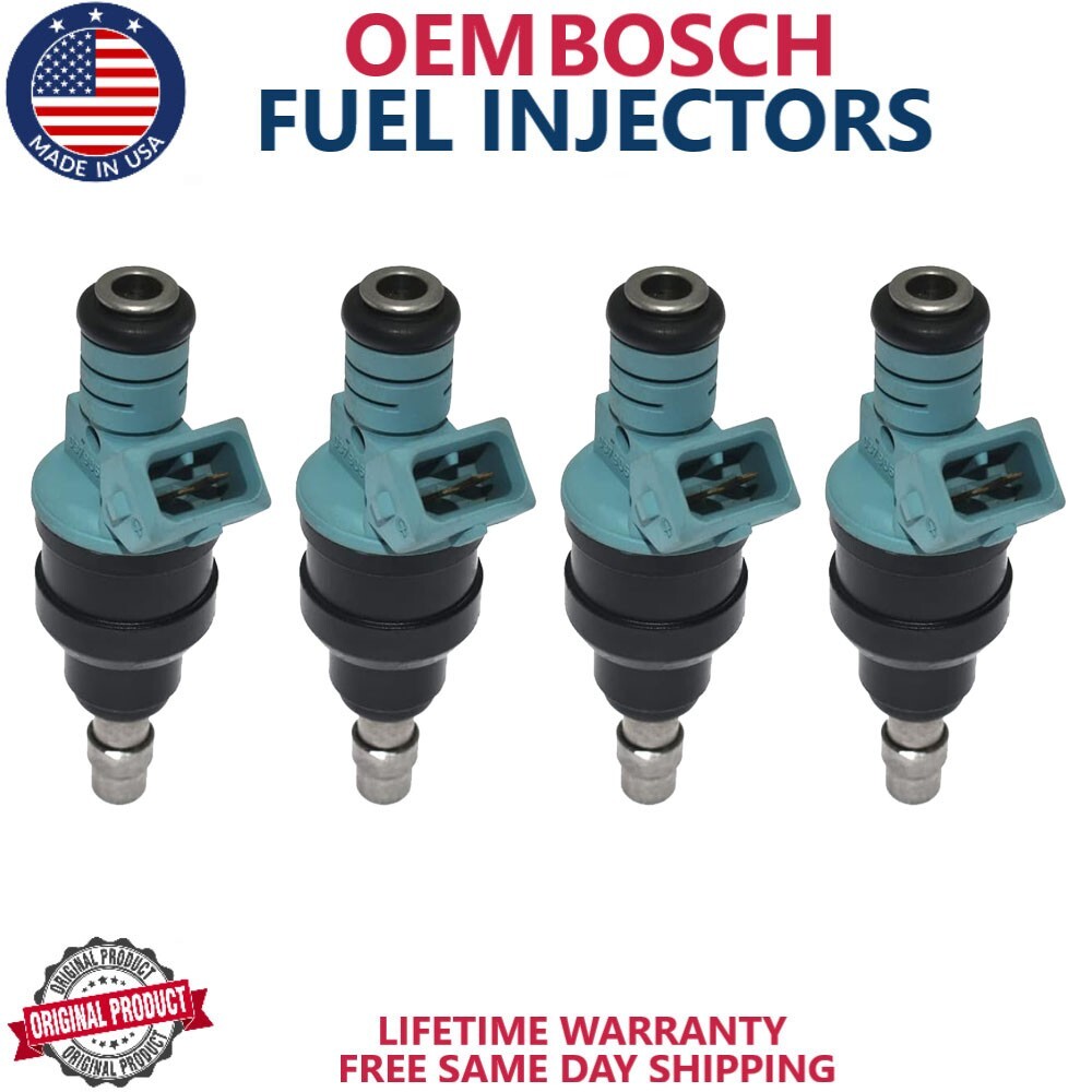4x OEM Genuine Bosch Fuel Injectors Fits For 1987-1992 Volkswagen Jetta 1.8L I4