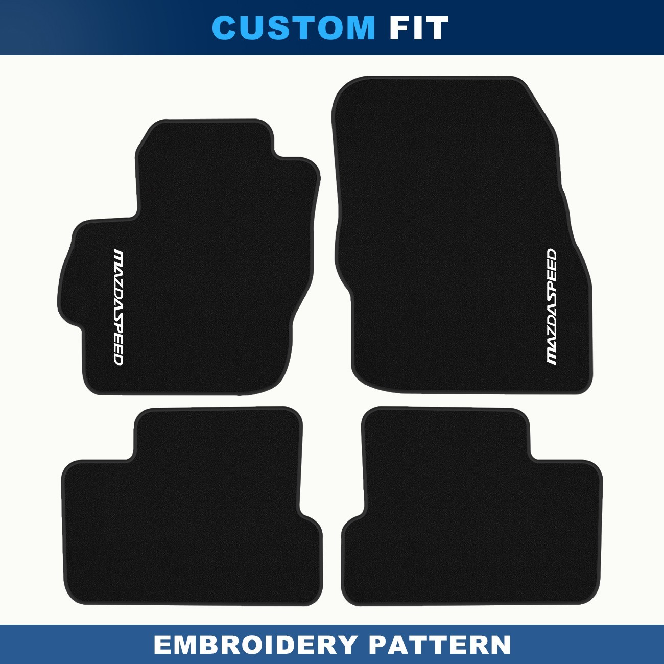 For Mazda Mazda3 MPS BL 2009-2013 Quality Black Velour Carpet Car Floor Mats