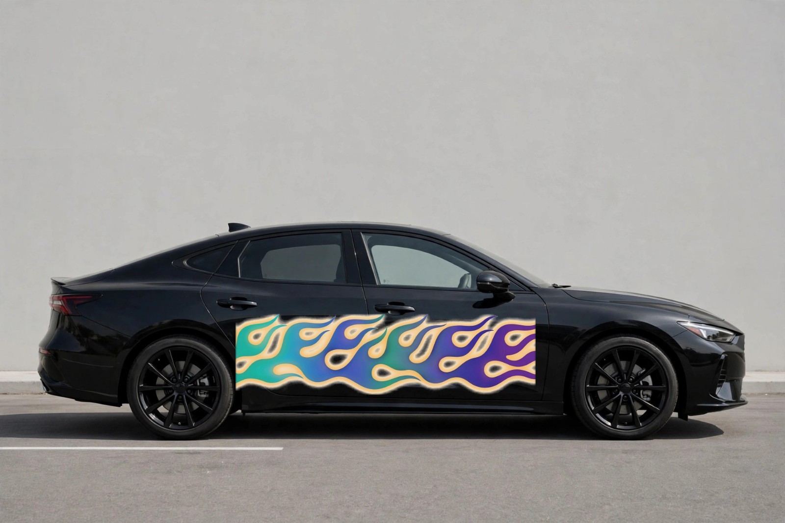 Flame Car Decals Side Decal Both Sides Vinyl Chameleon JDM