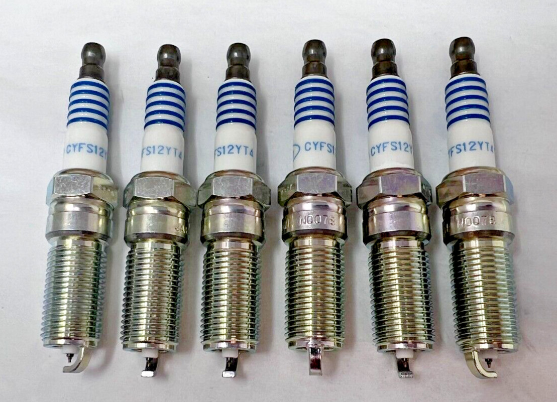 Set of 6 Genuine OEM Motorcraft CYFS12YT4 Spark Plugs, SP580, SP580X Set of 6 Genuine OEM Motorcraft CYFS12YT4 Spark Plugs, SP580, SP580X