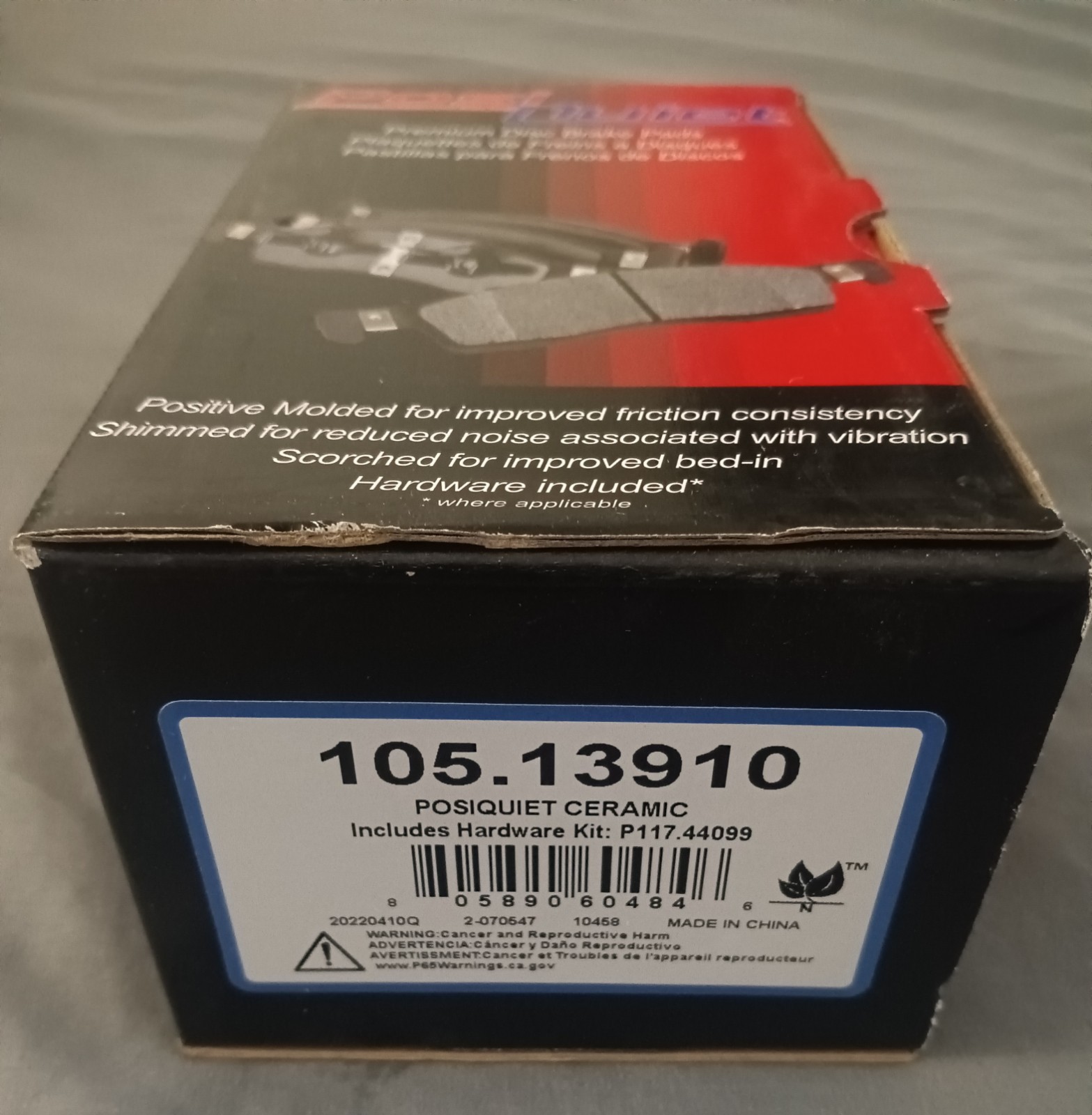 Centric Posi Quiet 105.13910 Disc Brake Pad Set for QC1391 