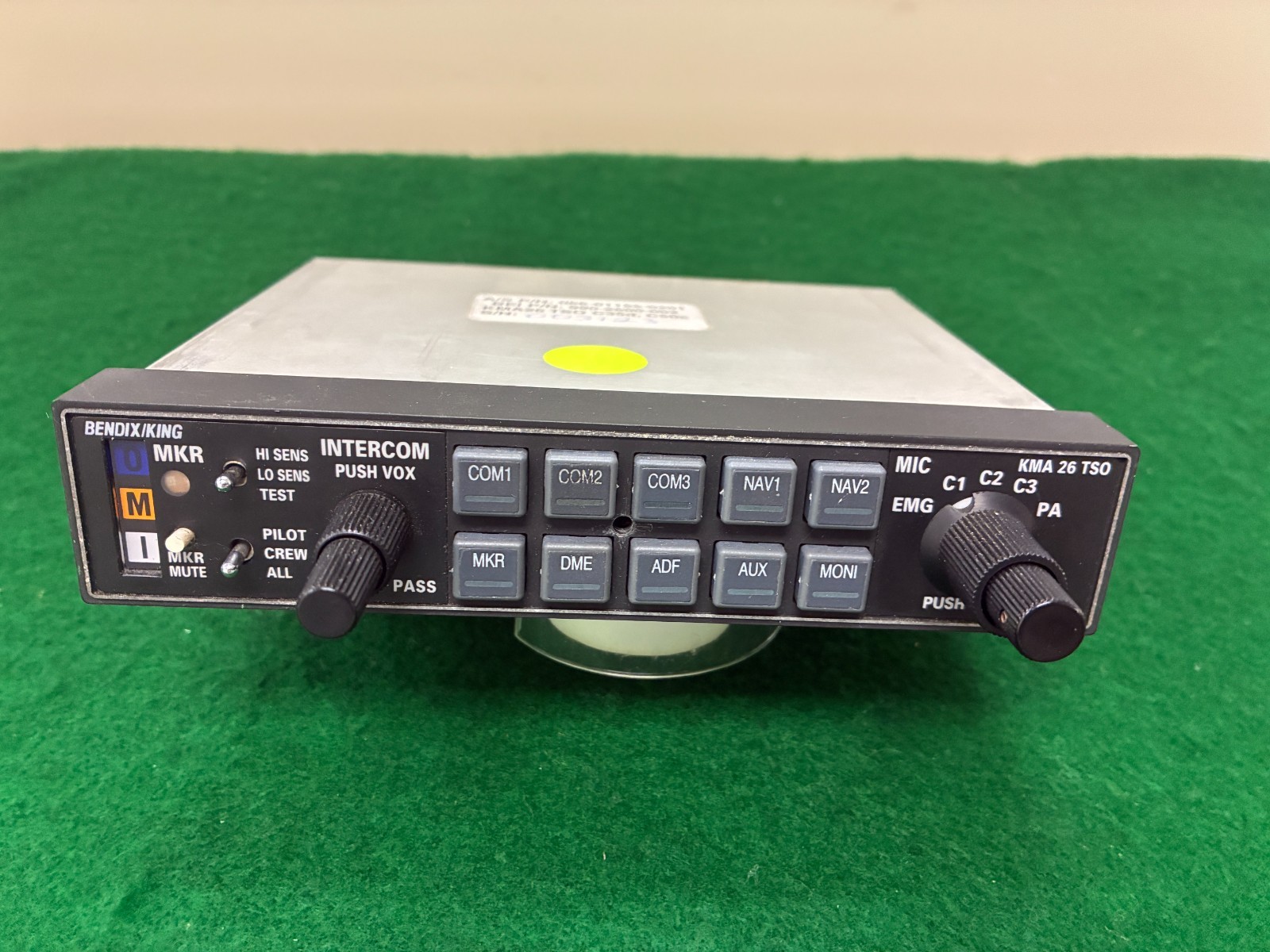 Bendix King KMA26 Marker Beacon Receiver and Isolation Amplifiers 066-01155-0201