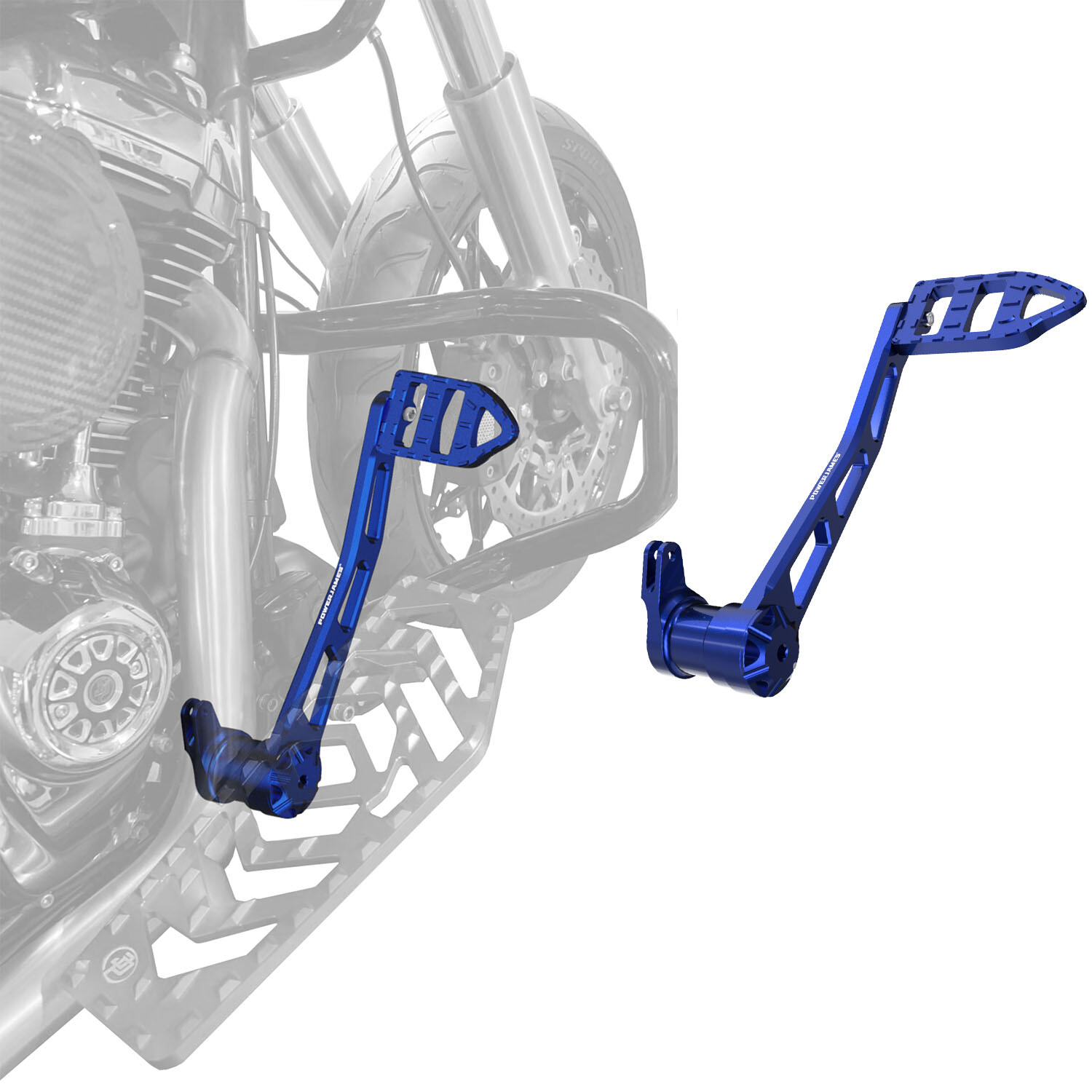 Blue Brake Lever Shift Peg Pedal for Harley 14-24 Touring Road Street Glide FLHR