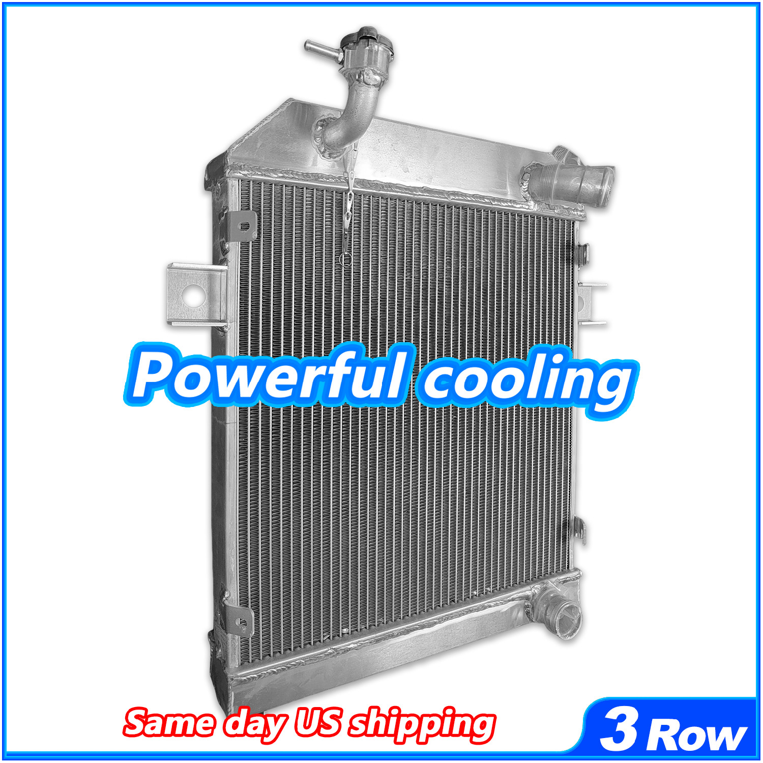 Aluminum 3 Row Radiator For Jaguar MK1 MK I 55-58/ MK2 MK II 59-67/S-Type 63-67