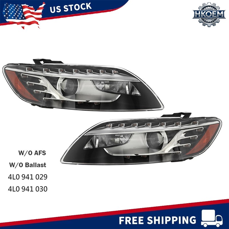 2X HID Xenon Headlight Head Light Lamp for Audi Q7 2011-2015
