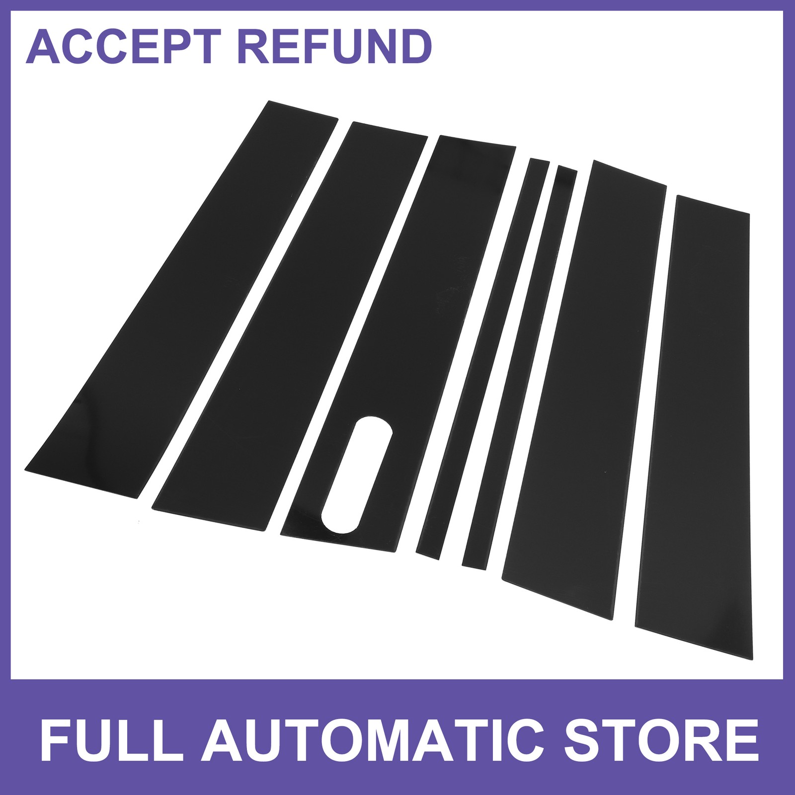 7 Pcs Door Pillar Window Trim for Ford Explorer Sport Trac 07-10 Black