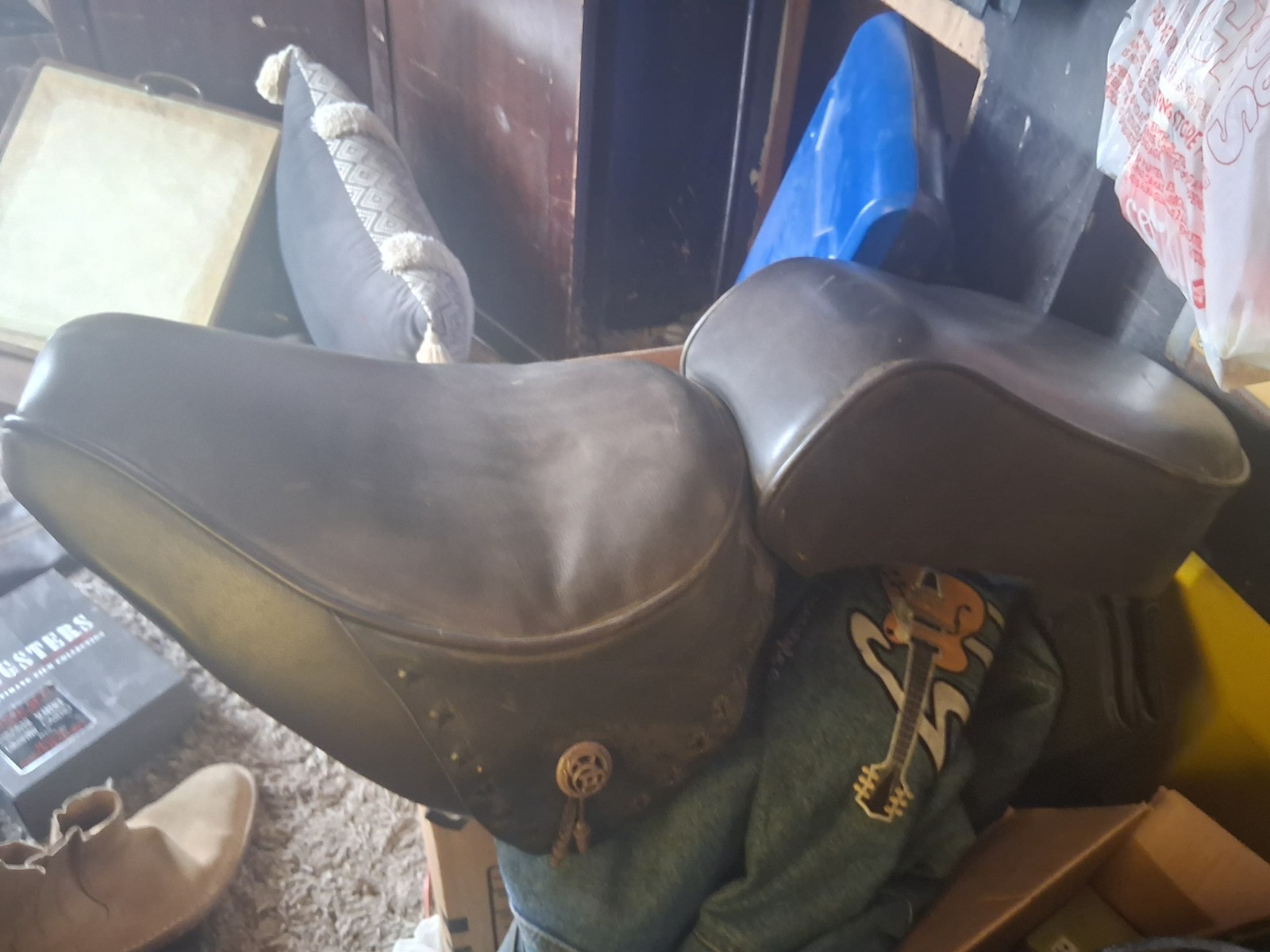 Very Nice Genuine Thick Leather Harley Davidson 1992 - Present Softail Seat Very Nice Genuine Thick Leather Harley Davidson 1992 - Present Softail Seat