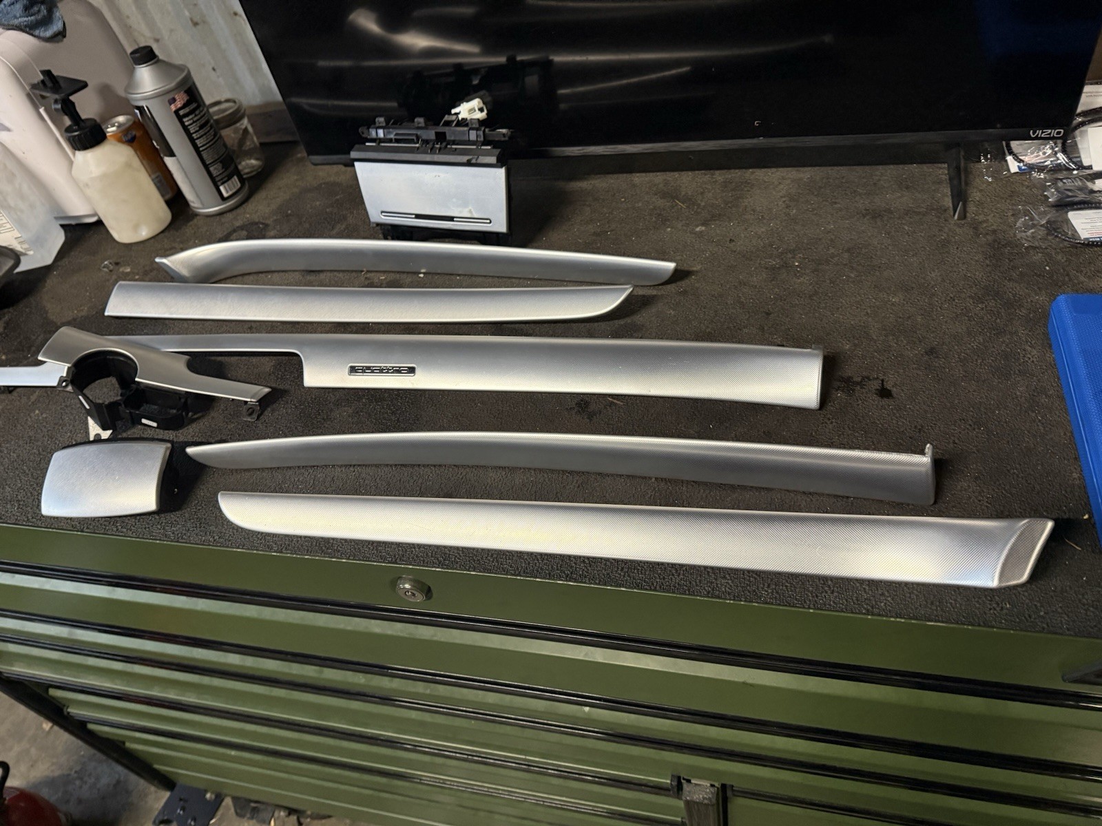2002-2008 Audi B6 B7 S4/A4 Interior Molding PLAINE Alminium Trim Set Used OEM 2002-2008 Audi B6 B7 S4/A4 Interior Molding PLAINE Alminium Trim Set Used OEM
