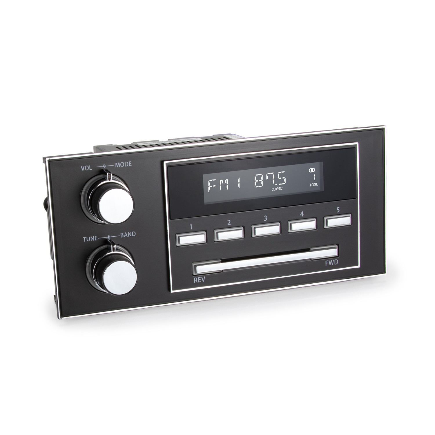 RetroSound New York 1.5 DIN Direct-fit Radio Stereo AM/FM AUX Compatible with 19