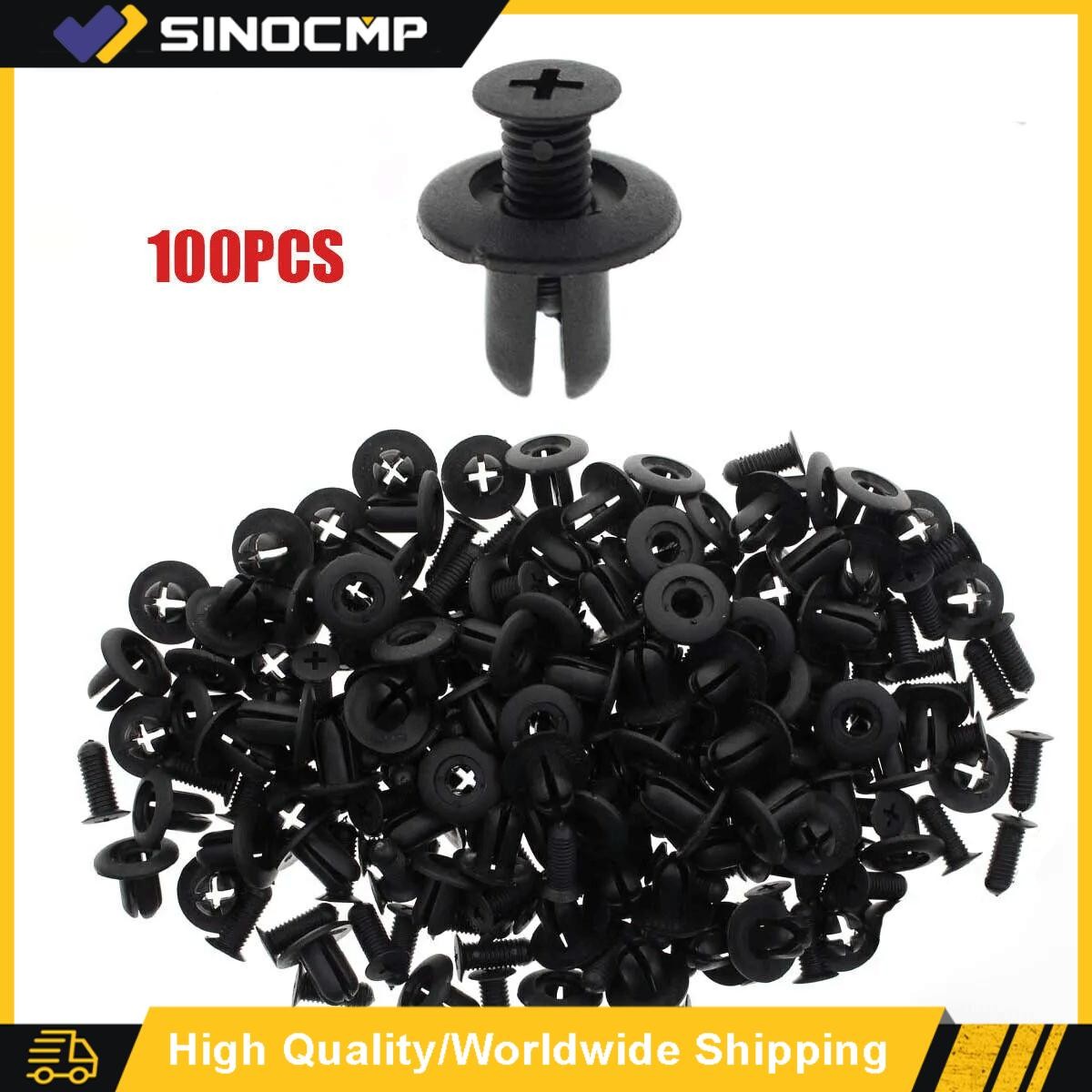 100Pcs Car Fender Liner Screw Clip Trim Bumper Retainer Clips 0G032-50037 forKia