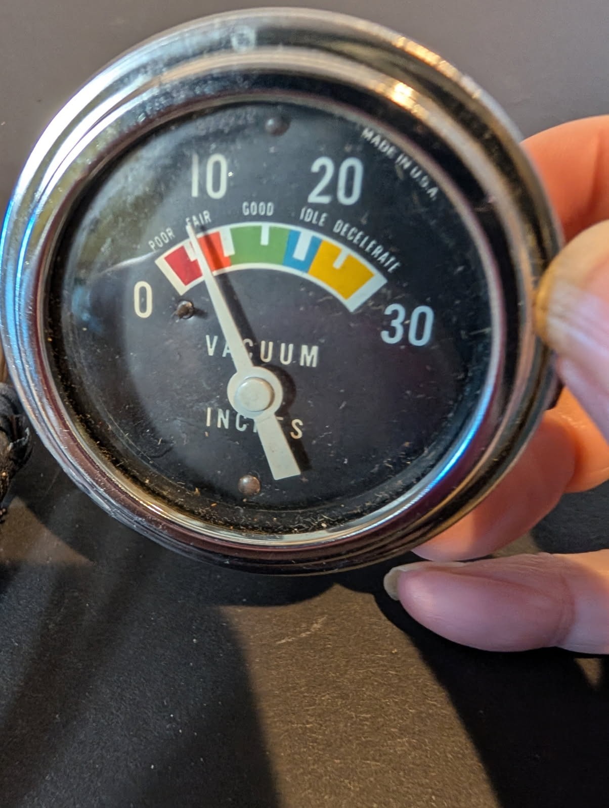 Vintage Stewart Warner Motor Minder Vacuum Gauge Fuel Economy Hot Rod Rat Rod Vintage Stewart Warner Motor Minder Vacuum Gauge Fuel Economy Hot Rod Rat Rod