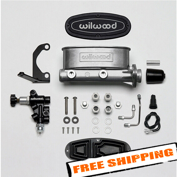 Wilwood 261-13270 Aluminum Tandem Chamber Master Cylinder w/ Bracket and Valve Wilwood 261-13270 Aluminum Tandem Chamber Master Cylinder w/ Bracket and Valve