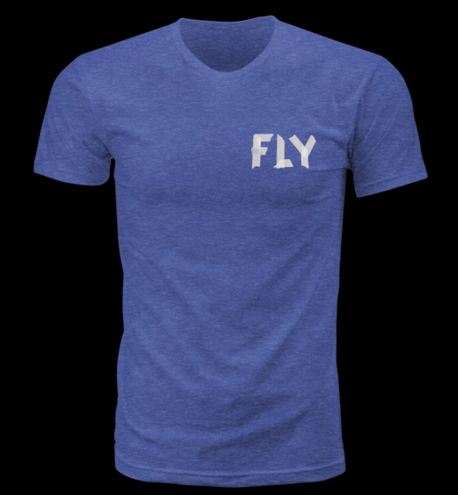 NEW FLY RACING Fly Tape T-Shirt Blue 2XL 352-02312X
