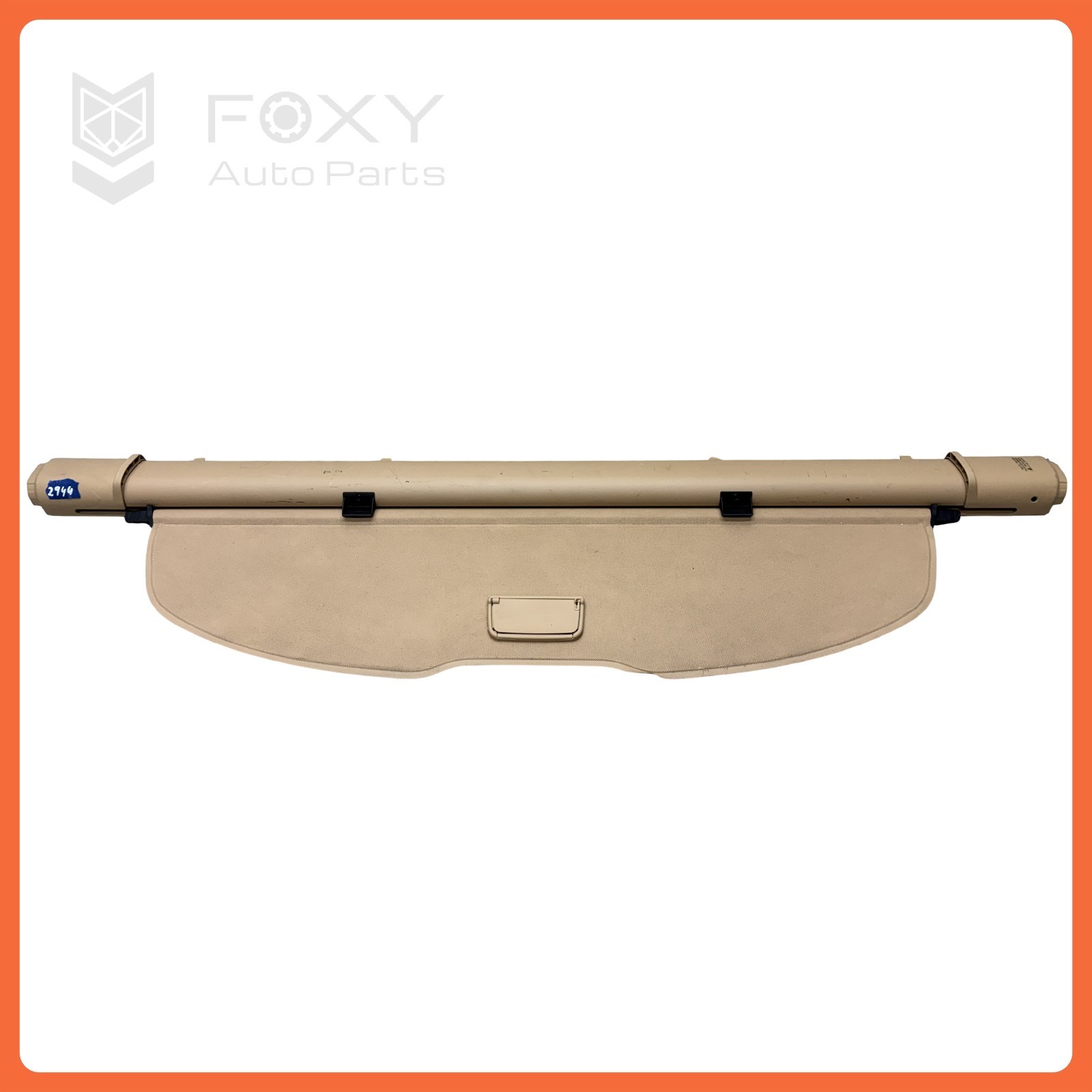 11-18 Porsche Cayenne 958 Rear Trunk Deck Lid Cargo Shade Cover Beige OEM