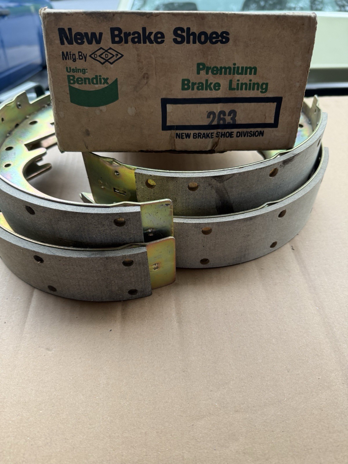 1960-72 Dodge D100 New Riveted Front Brake Shoes 11 x 2 1/4 1960-72 Dodge D100 New Riveted Front Brake Shoes 11 x 2 1/4