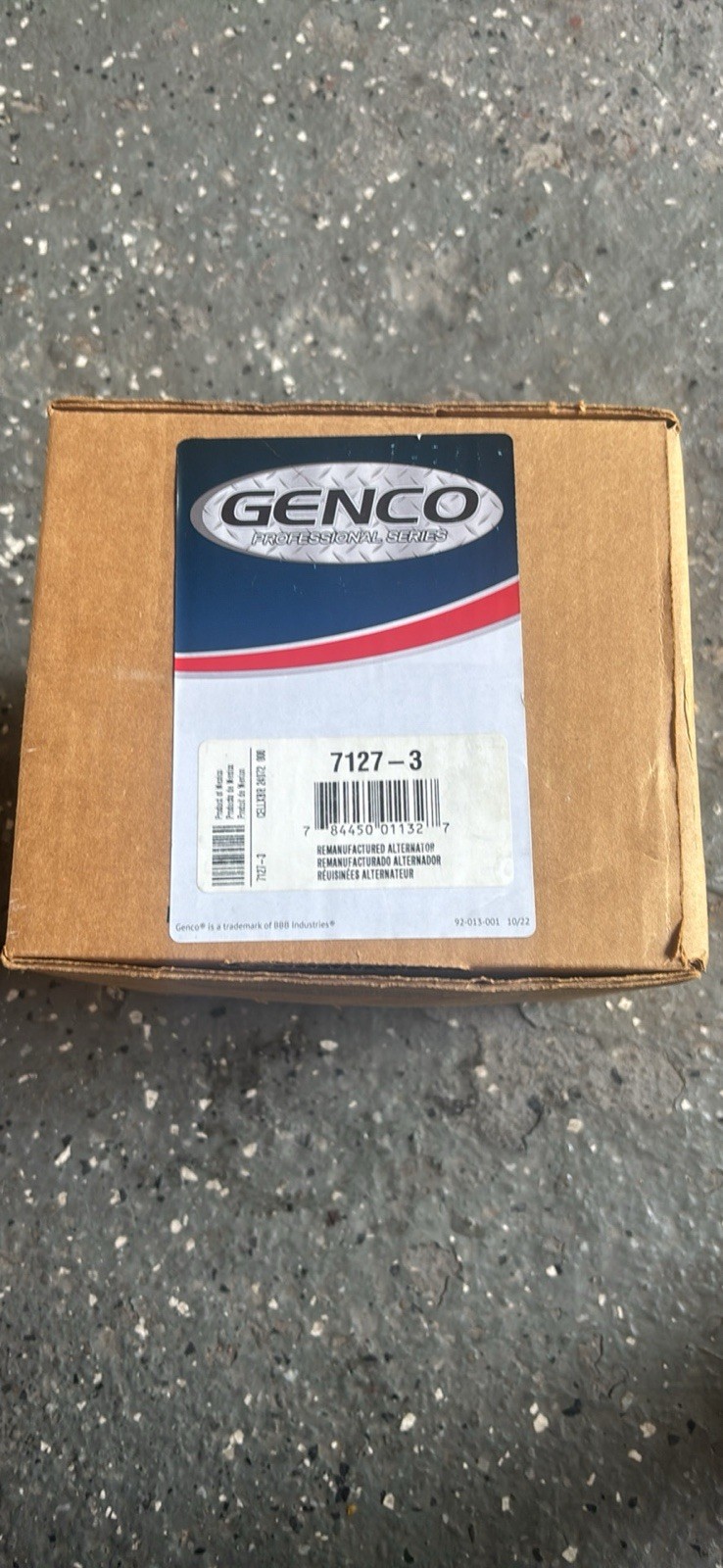 Genco Professional Series Manufactured Alternator 7127-3