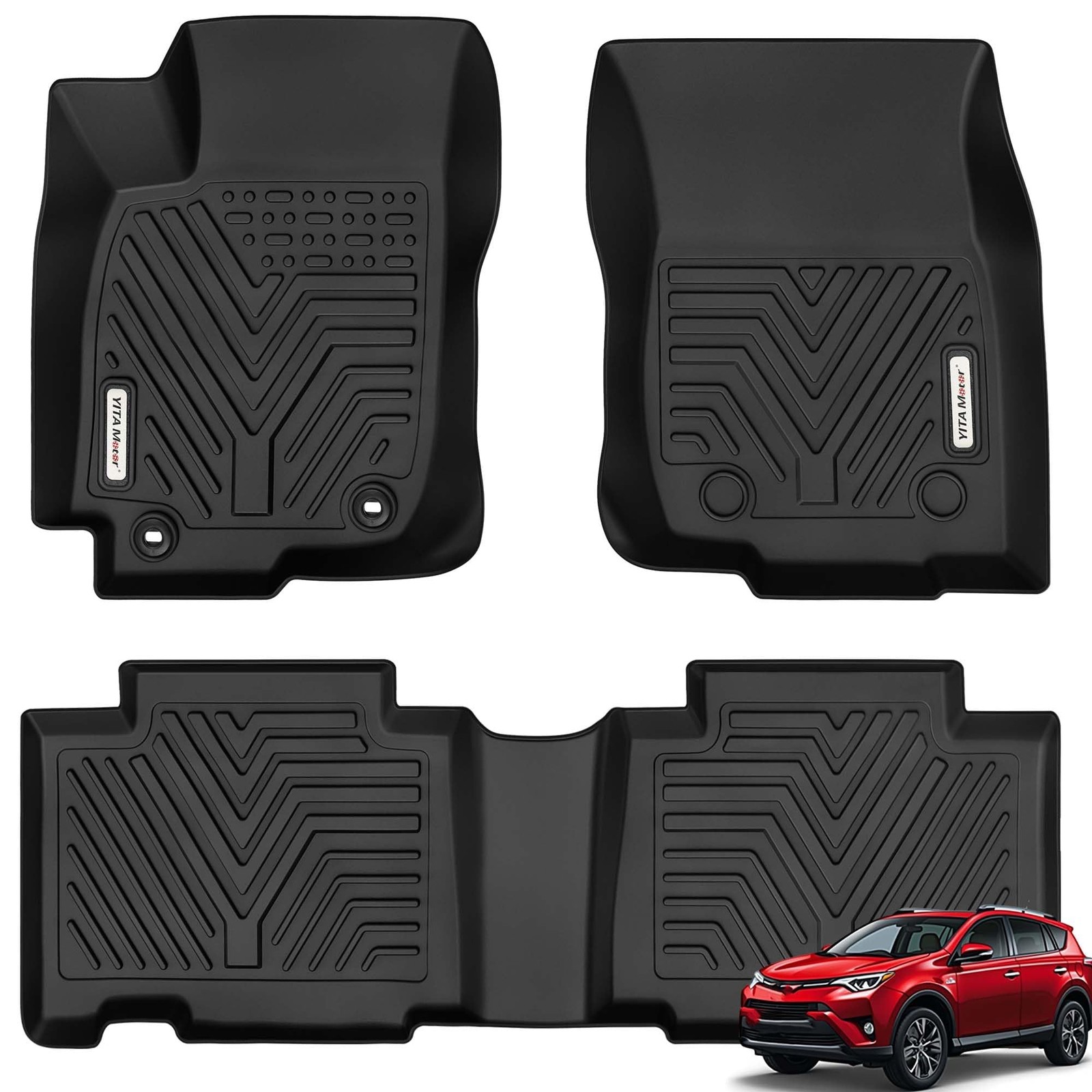 YITAMOTOR Floor Mats fit 2013-2018 Toyota RAV4 Standard Not for Hybrid