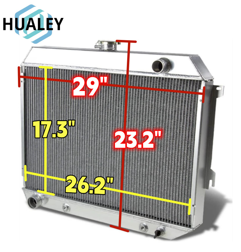 3 Row Aluminum Radiator For 1968-1974 Dodge Challenger Charger Coronet Plymouth 3 Row Aluminum Radiator For 1968-1974 Dodge Challenger Charger Coronet Plymouth