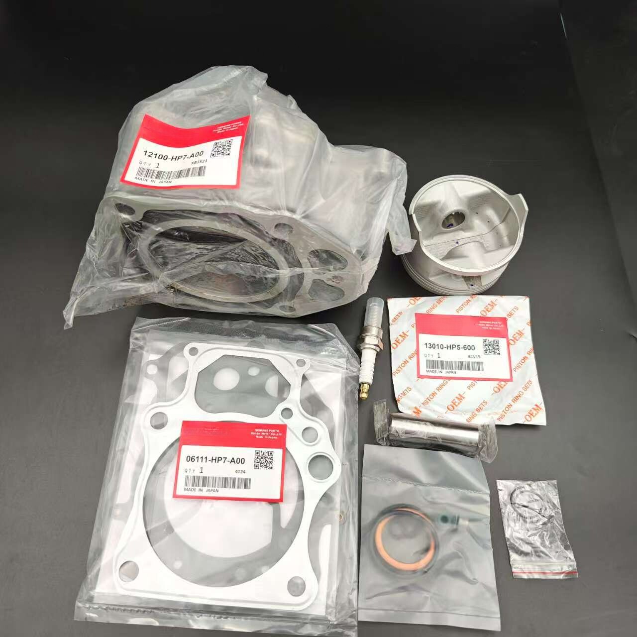 OEM NEW TOP END KIT W/ CYLINDER 12100-HP7-A00 FIT TRX420 RANCHER HONDA 2009-2024