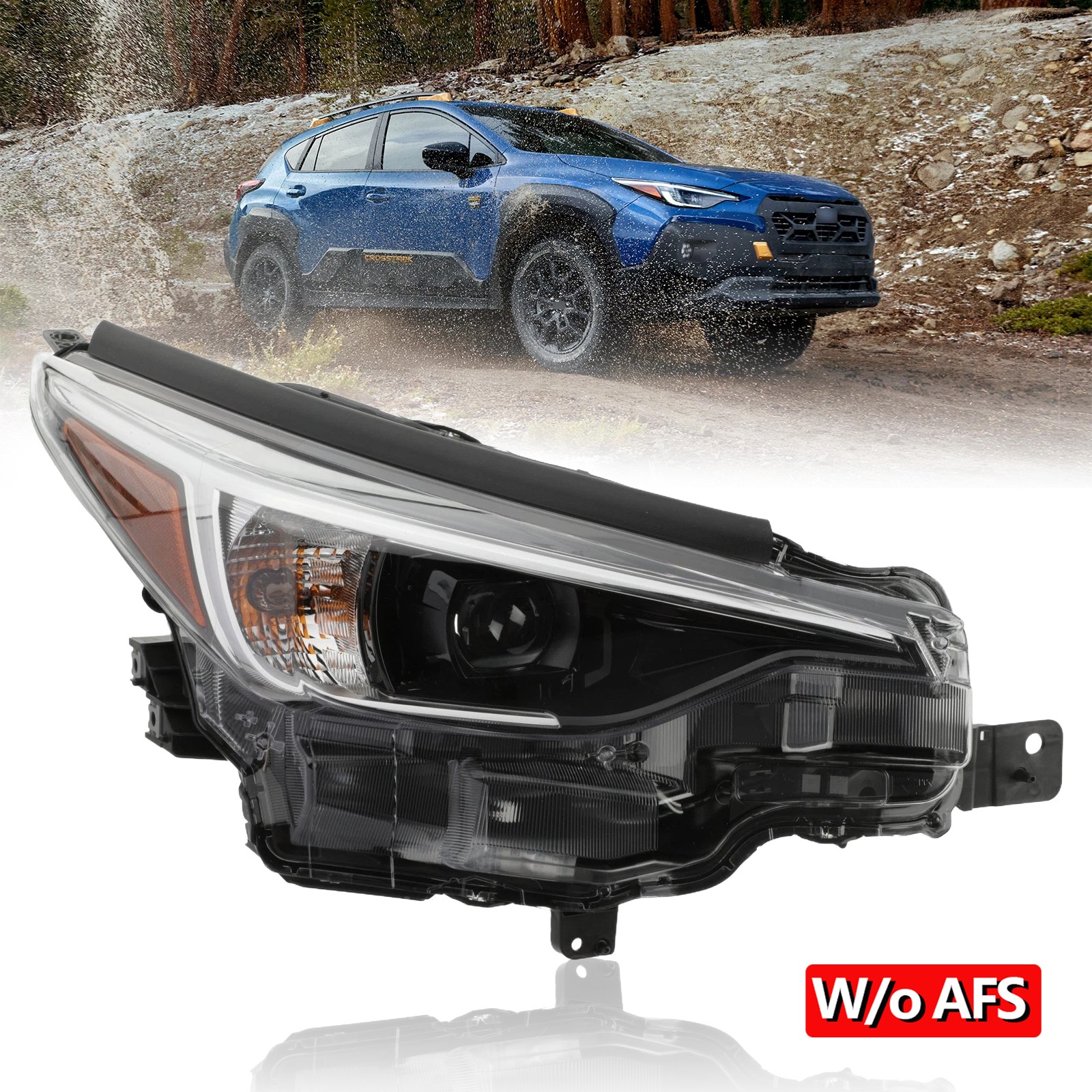 For 2024-25 Subaru Impreza Crosstrek RH Passenger HeadLight W/o AFS LED Headlamp For 2024-25 Subaru Impreza Crosstrek RH Passenger HeadLight W/o AFS LED Headlamp