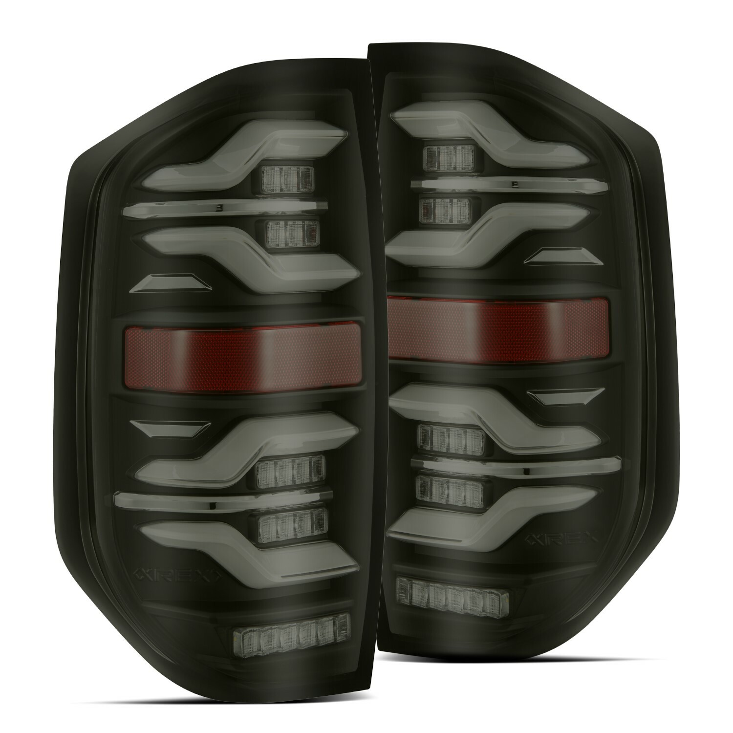 AlphaRex Luxx Series Black Full LED Taillights for 2014-2021 Toyota Tundra
