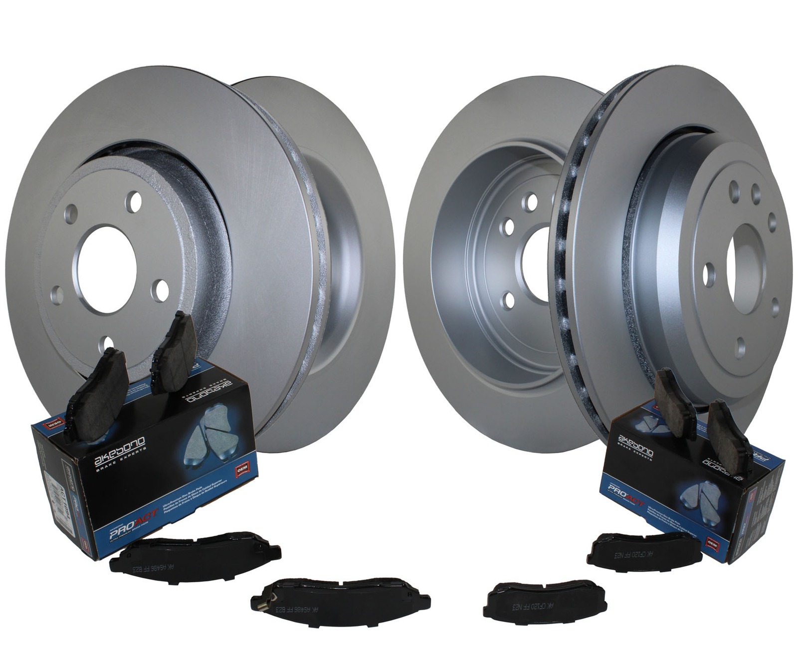 Front & Rear Brake Kit Rotors & Akebono Ceramic Pads For Durango Grand Cherokee