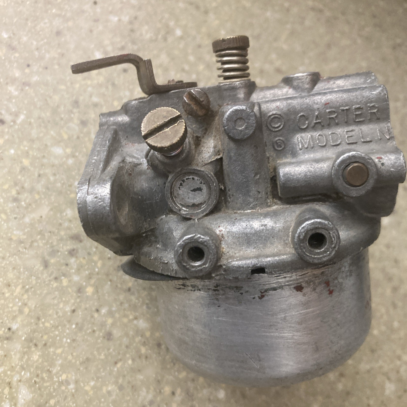 Vintage Carter Model N Carburetor Untested 22
