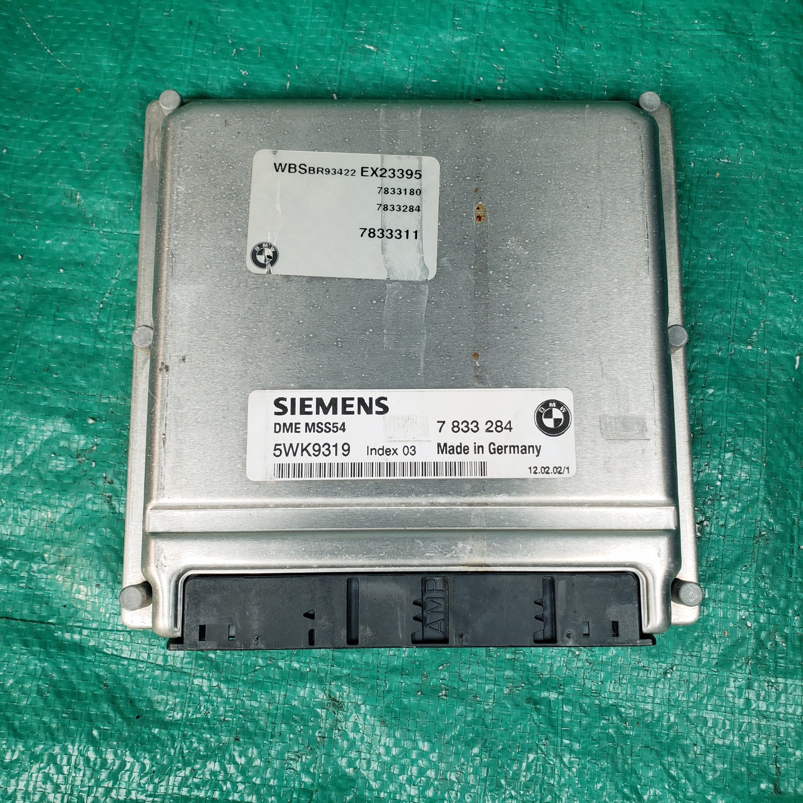 01 02 BMW M3 ECU MSS54 7833284 ECM PCM Engine Control Module Computer 01 02 BMW M3 ECU MSS54 7833284 ECM PCM Engine Control Module Computer