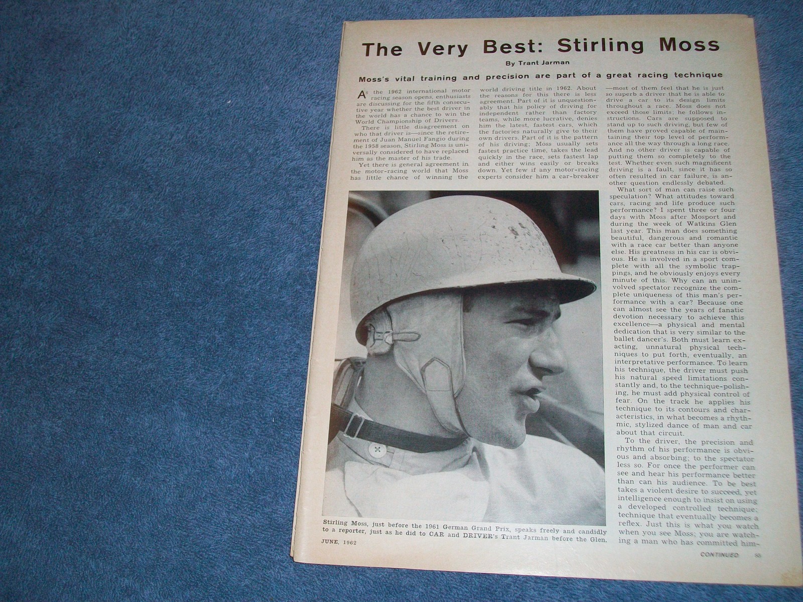 1962 Vintage Racer Profile Article  \