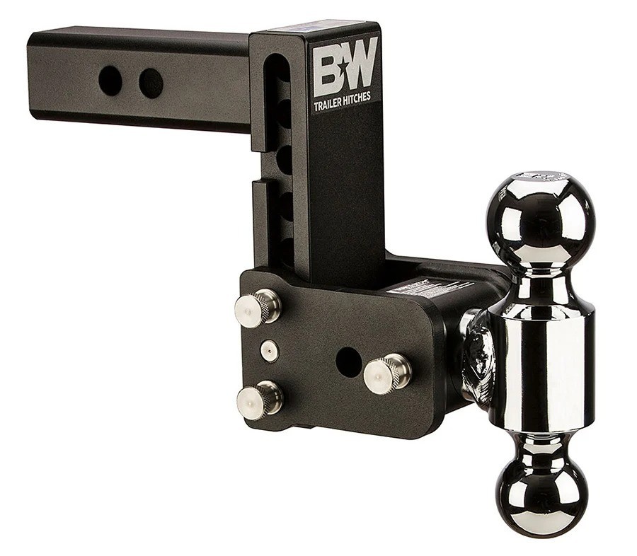 B&W 2 In. & 2-5/16 In. Tow & Stow Standard Adjustable Ball Mount TS10037B