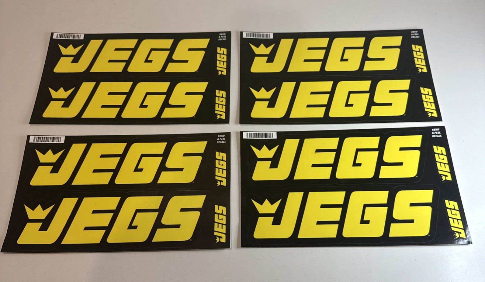 JEGS Racing Decals Stickers / NHRA / Drag / Hotrod / Off-road / Lot Of 4 Sheets