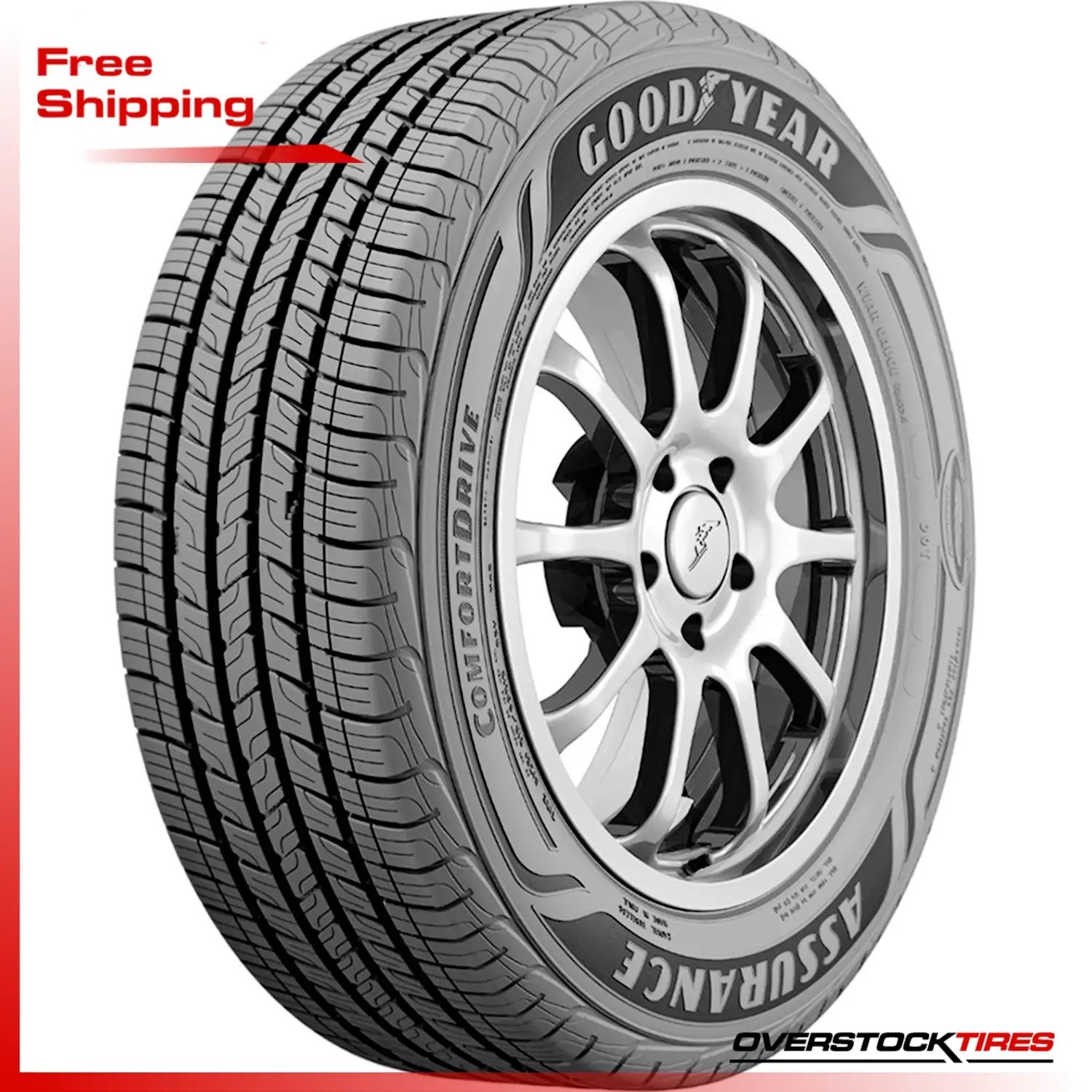 1 NEW 235/65R17 Goodyear Assurance ComfortDrive 104H (DOT:3625) Tire 235 65 R17