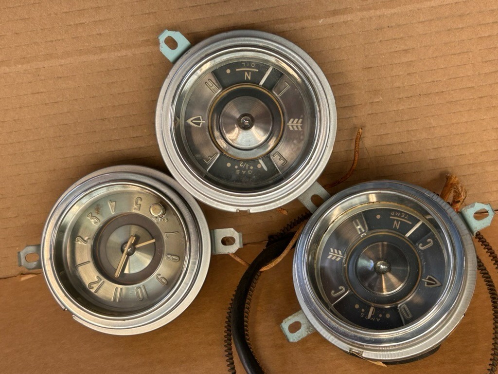 1953 Buick DASH GAUGES & Clock  FAST 