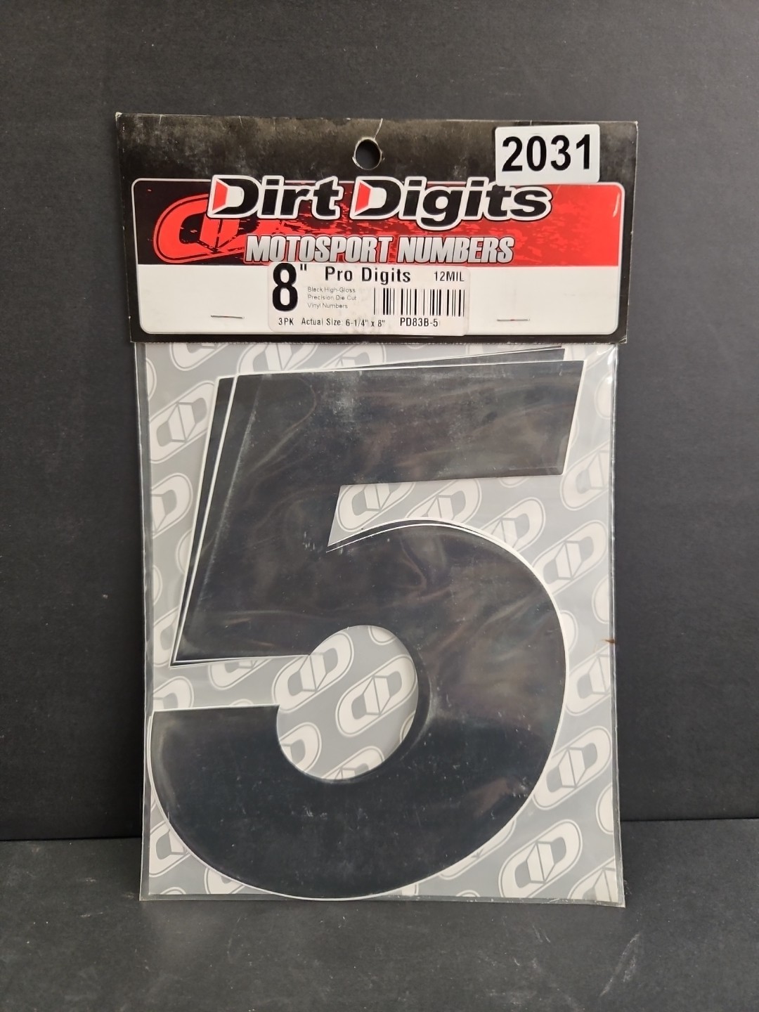 Dirt Digits Vinyl Numbers 8\