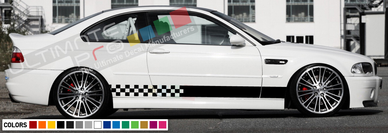 Decal sticker Stripe kit for BMW M3 E46 2000-2006 Spoiler Lip Wing carbon 2007