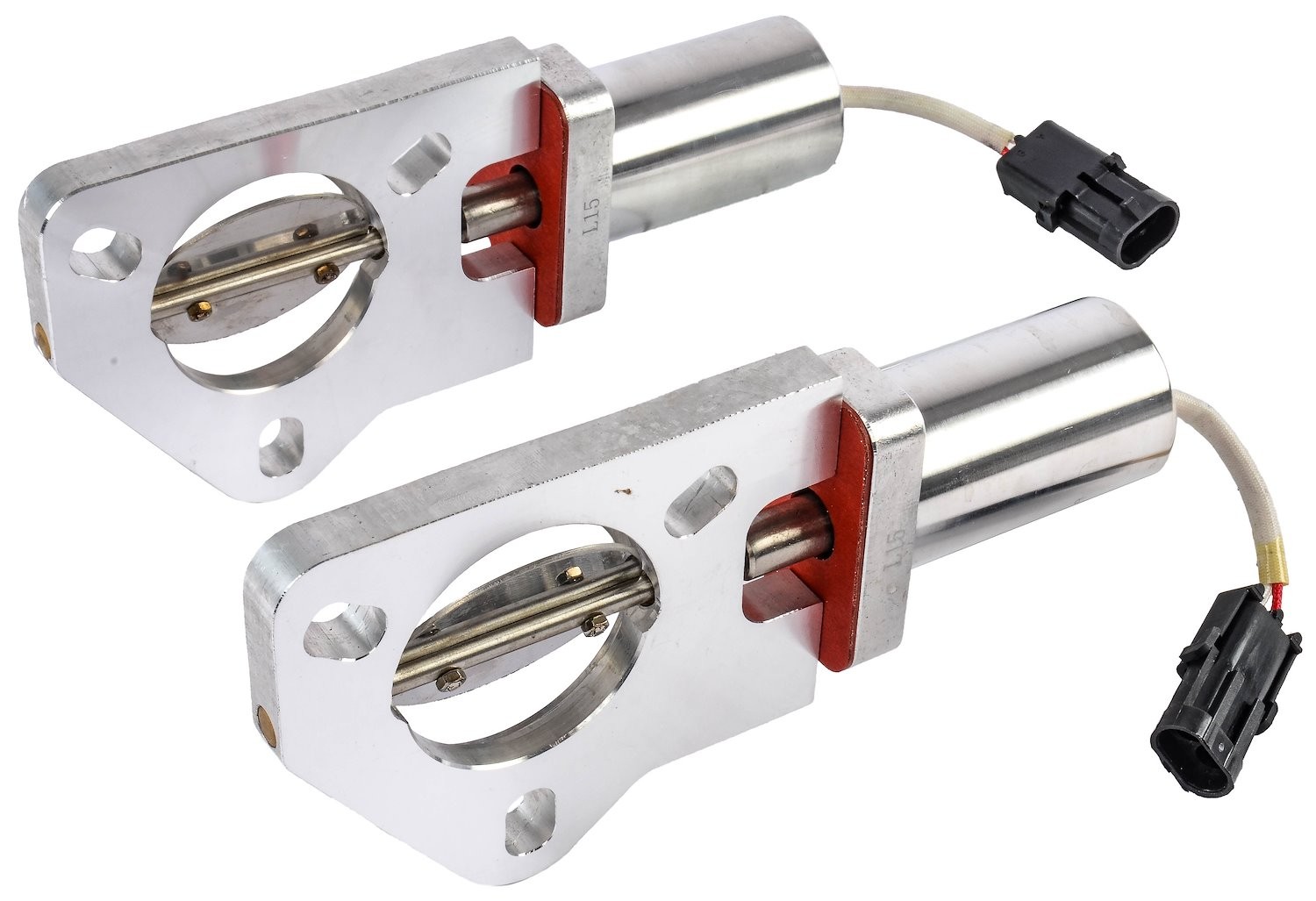 JEGS Electric Exhaust Cutouts for 2 1/2 in. O.D. Dual Exhaust Systems