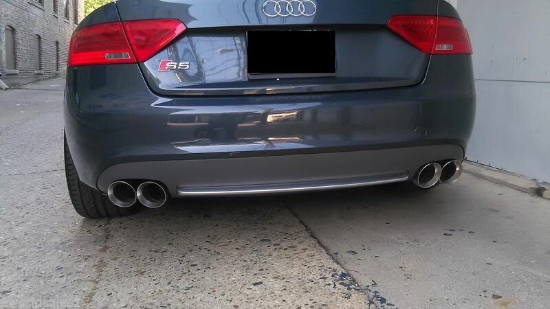2x AUDI S5 STAINLESS STEEL DUAL EXHAUST TIPS 4.0 2.5 PAIR 2.5