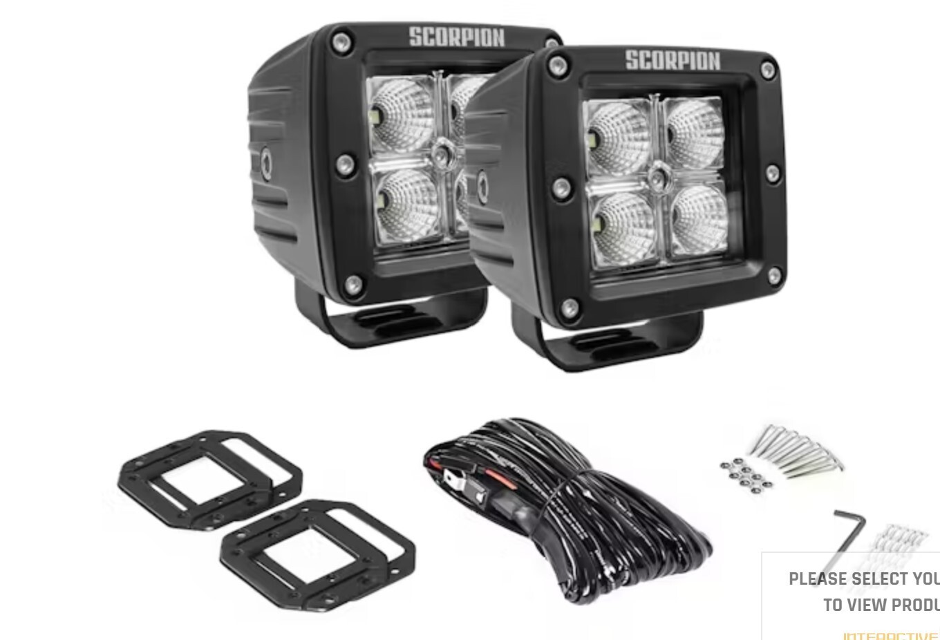 Brand New - Scorpion Extreme Products Alpha Pod LED Spot Lights (Pair)