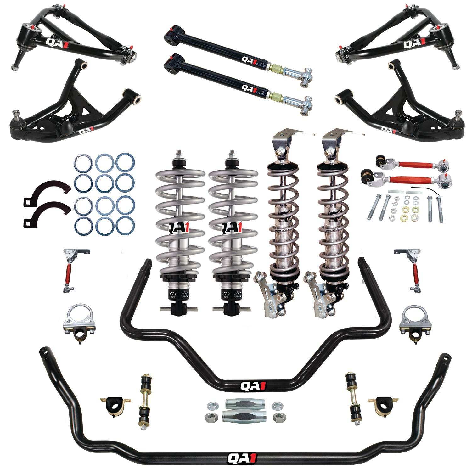 QA1 BW02-GMB4 Level 2 Big Wheel Suspension Kit for 1971-1976 GM B-Body
