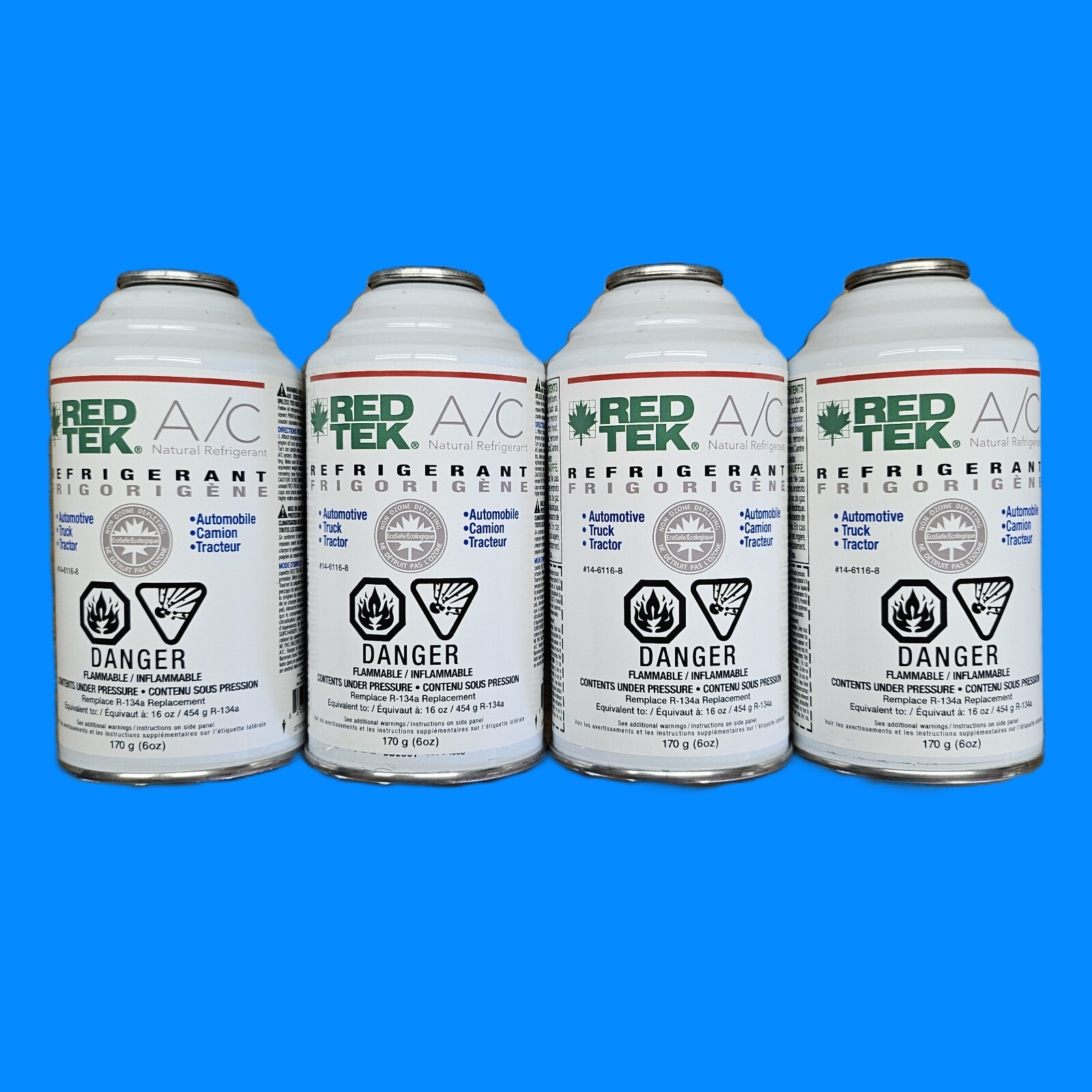 REDTEK R12 Compatible Charge - 4 cans