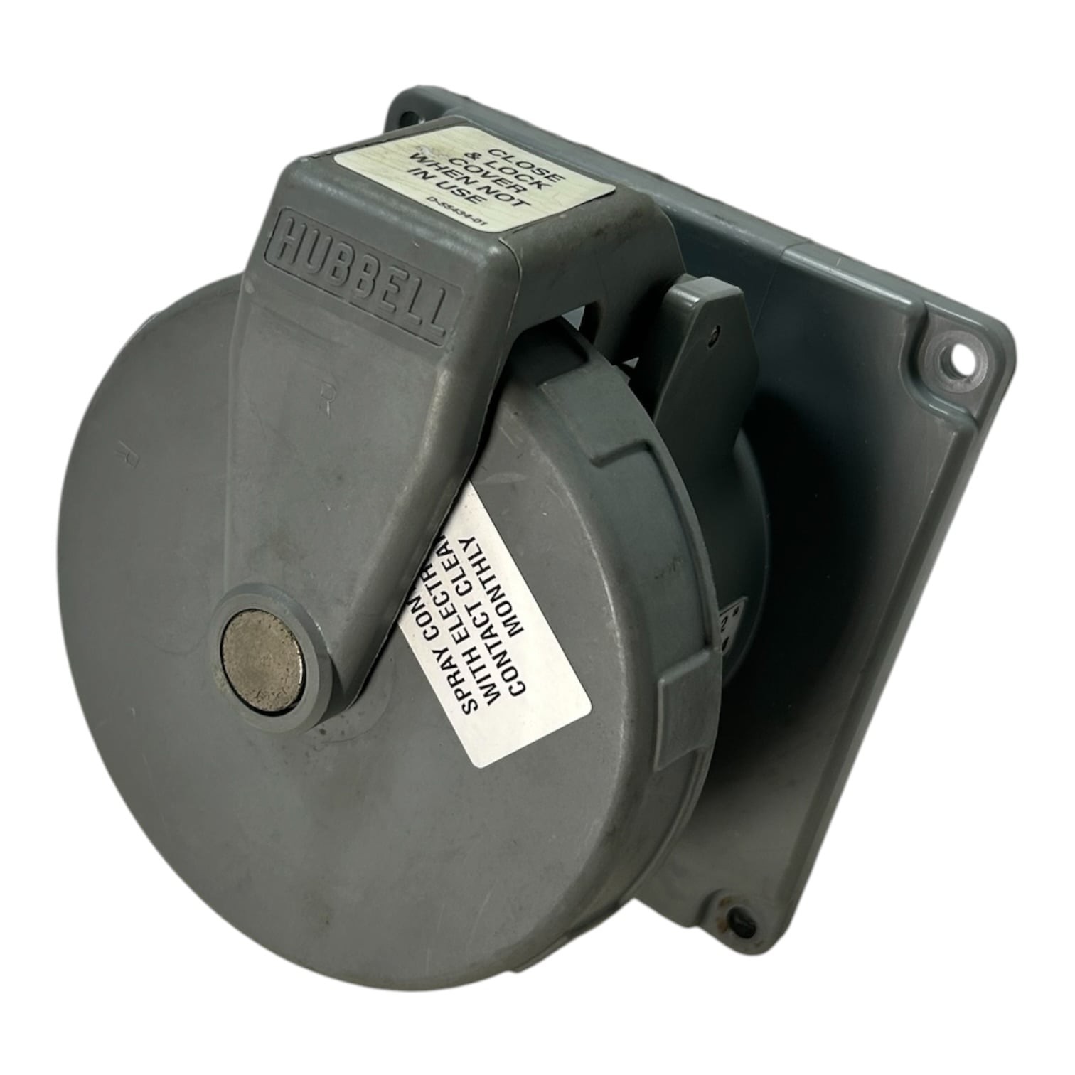 Hubbell M4100R12, Marine Heavy Duty Dockside Receptacle 100A 125/250 VAC
