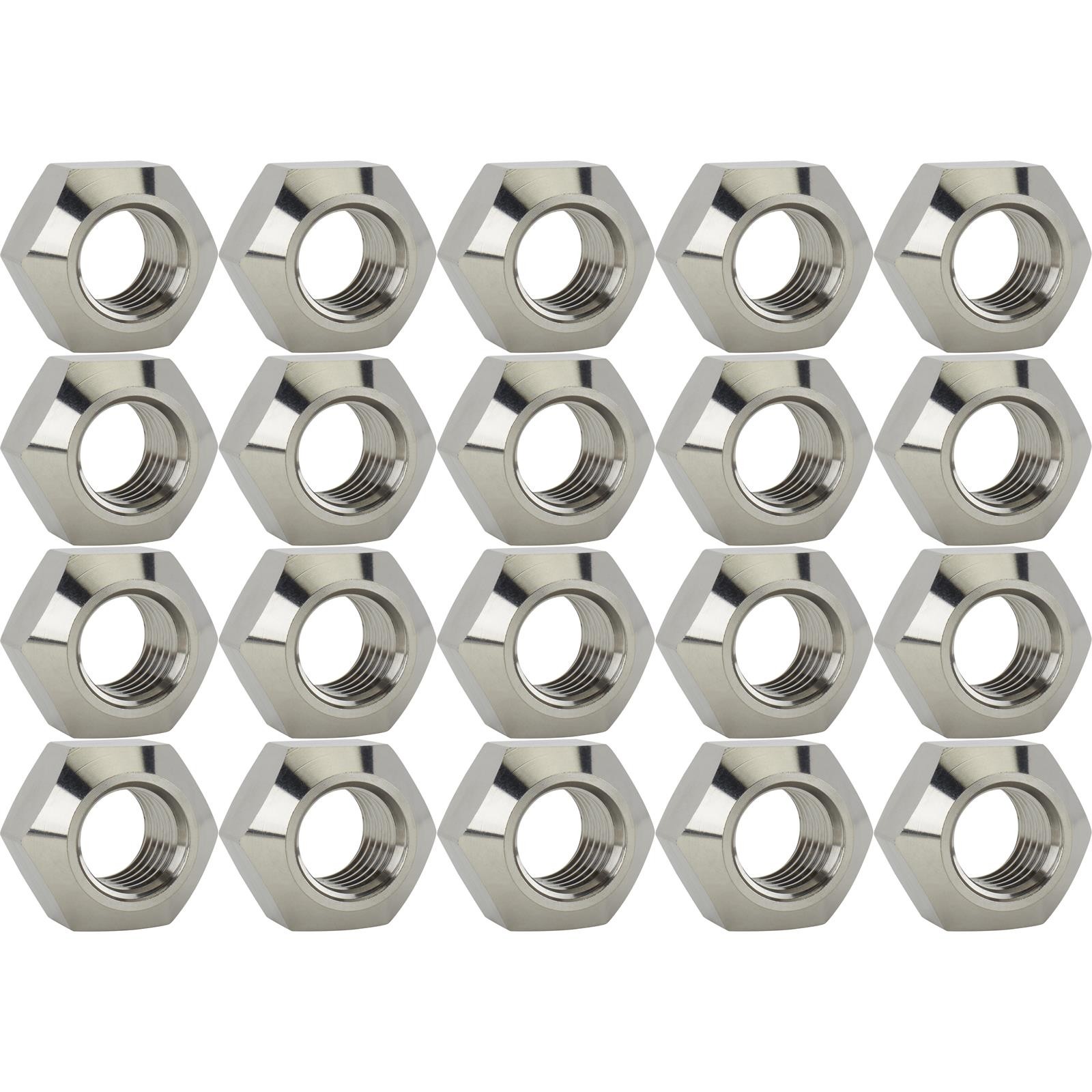 Titanium Wheel Lug Nuts, 5/8 Inch Coarse Thread, 20 Pack