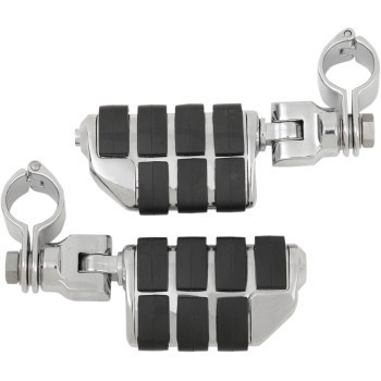 Kuryakyn 7992 Chrome Dually ISO Foot Pegs w/ 1-1/4 Kuryakyn 7992 Chrome Dually ISO Foot Pegs w/ 1-1/4